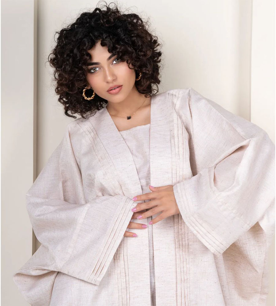 Linen Abaya Set